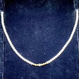 Monet Cream & Gold Necklace